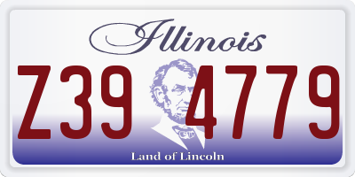 IL license plate Z394779