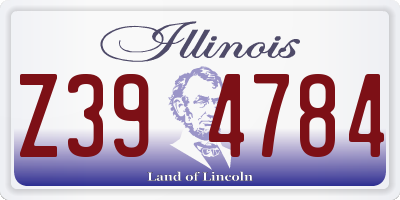 IL license plate Z394784