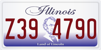 IL license plate Z394790