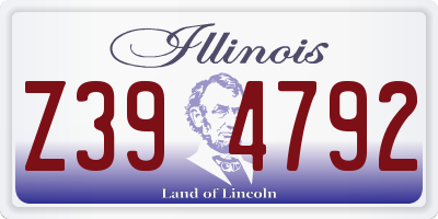 IL license plate Z394792