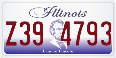 IL license plate Z394793