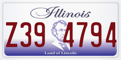 IL license plate Z394794