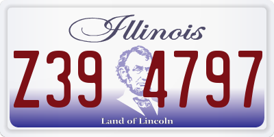 IL license plate Z394797