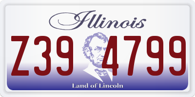 IL license plate Z394799