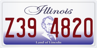 IL license plate Z394820