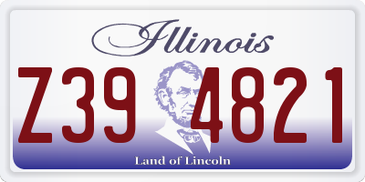 IL license plate Z394821