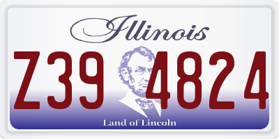 IL license plate Z394824