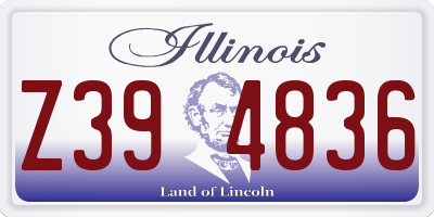 IL license plate Z394836