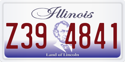 IL license plate Z394841