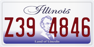 IL license plate Z394846