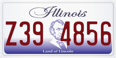 IL license plate Z394856
