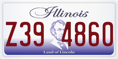 IL license plate Z394860