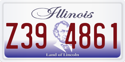 IL license plate Z394861