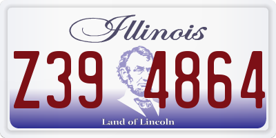 IL license plate Z394864