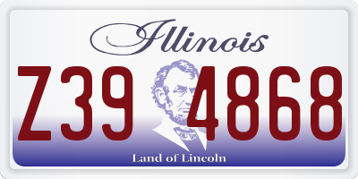 IL license plate Z394868