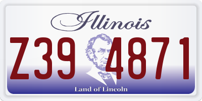 IL license plate Z394871