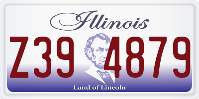 IL license plate Z394879