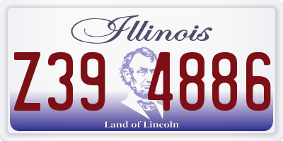 IL license plate Z394886
