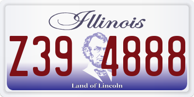 IL license plate Z394888