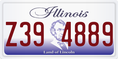IL license plate Z394889