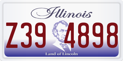IL license plate Z394898