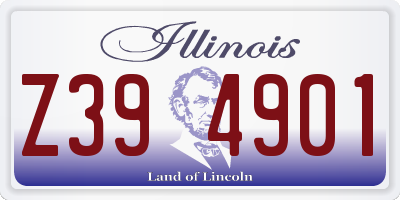 IL license plate Z394901