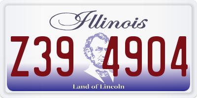 IL license plate Z394904