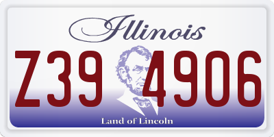 IL license plate Z394906