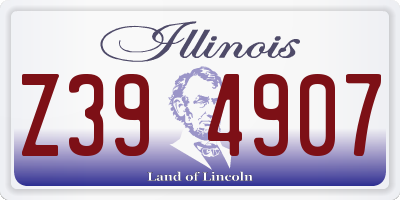 IL license plate Z394907