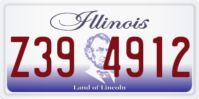 IL license plate Z394912