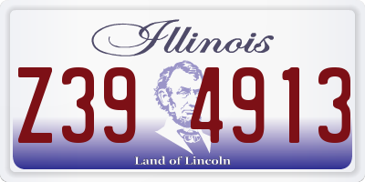 IL license plate Z394913