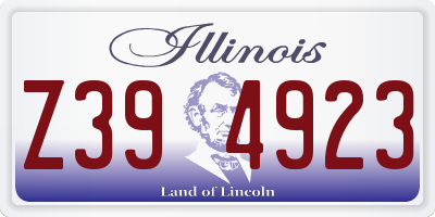 IL license plate Z394923