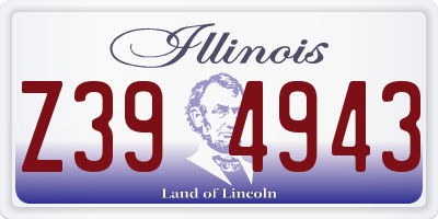 IL license plate Z394943