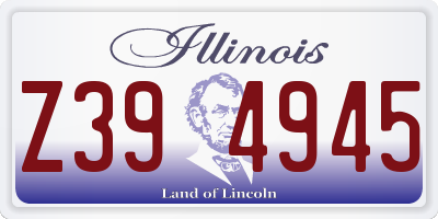 IL license plate Z394945
