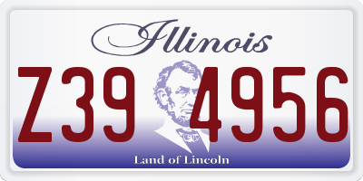IL license plate Z394956