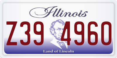 IL license plate Z394960