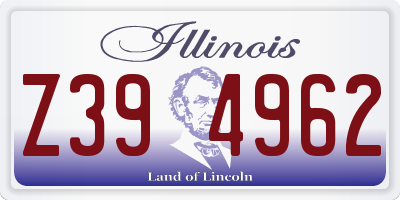 IL license plate Z394962