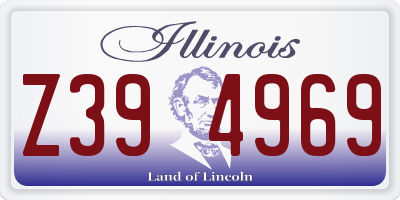 IL license plate Z394969
