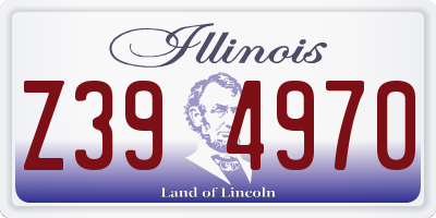 IL license plate Z394970