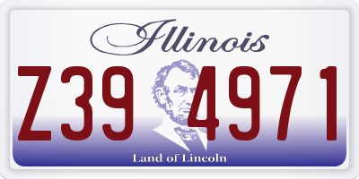 IL license plate Z394971