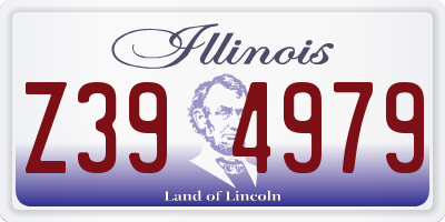 IL license plate Z394979