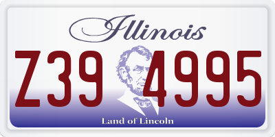 IL license plate Z394995