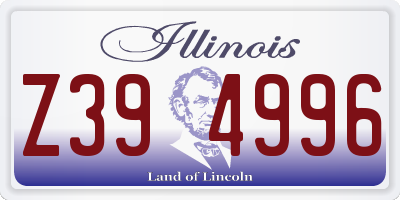 IL license plate Z394996