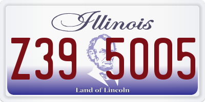 IL license plate Z395005
