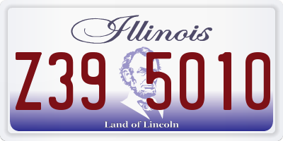 IL license plate Z395010