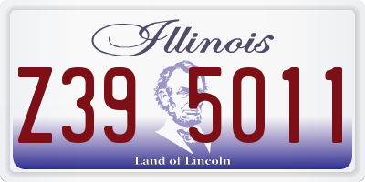 IL license plate Z395011