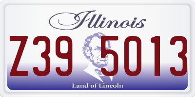 IL license plate Z395013