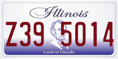 IL license plate Z395014