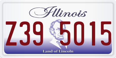 IL license plate Z395015