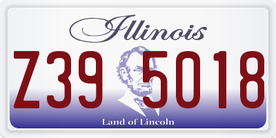 IL license plate Z395018